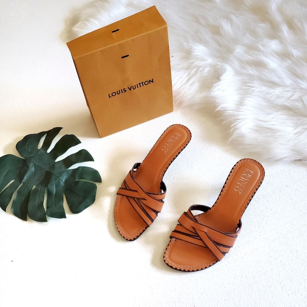 Franco Sarto Louis Color Heels 8 Mules Sandals